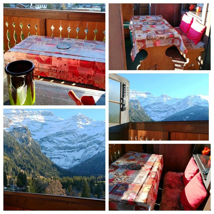 Studio Avec Vue Splendide Sur Les Diablerets Exterior foto