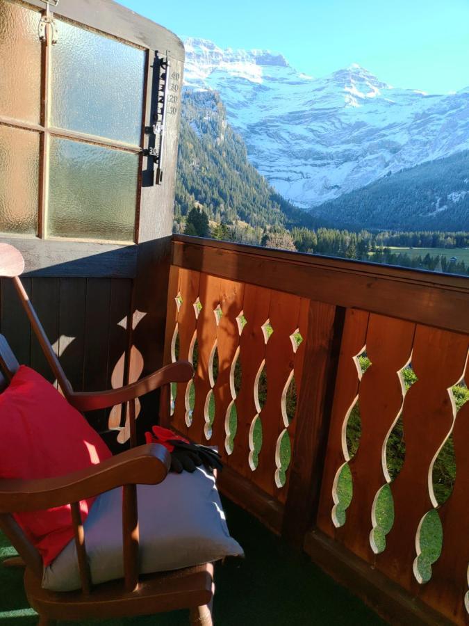 Studio Avec Vue Splendide Sur Les Diablerets Exterior foto