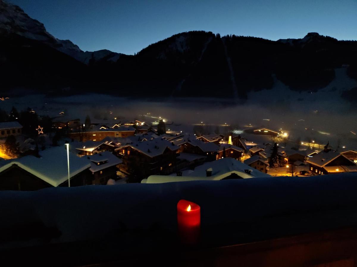 Studio Avec Vue Splendide Sur Les Diablerets Exterior foto