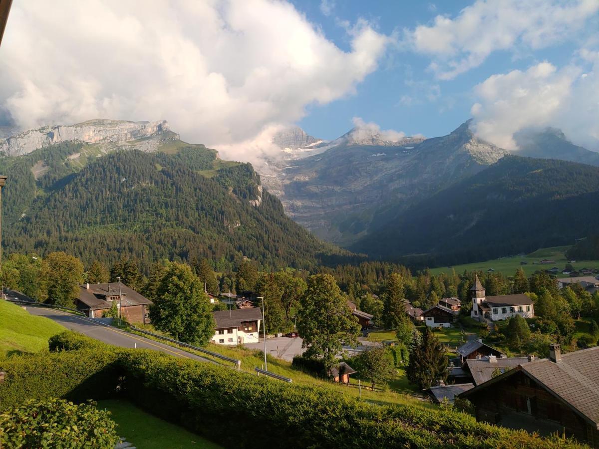 Studio Avec Vue Splendide Sur Les Diablerets Exterior foto