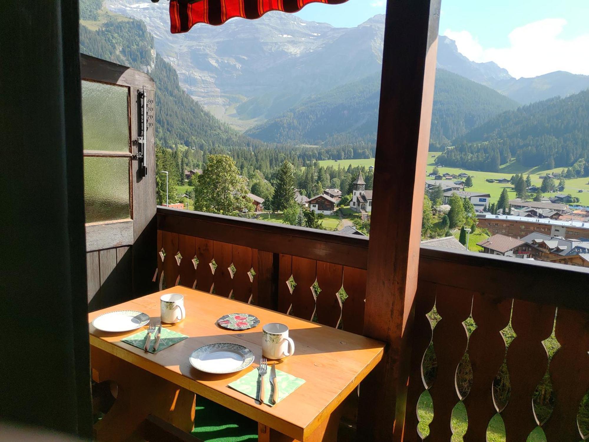 Studio Avec Vue Splendide Sur Les Diablerets Exterior foto
