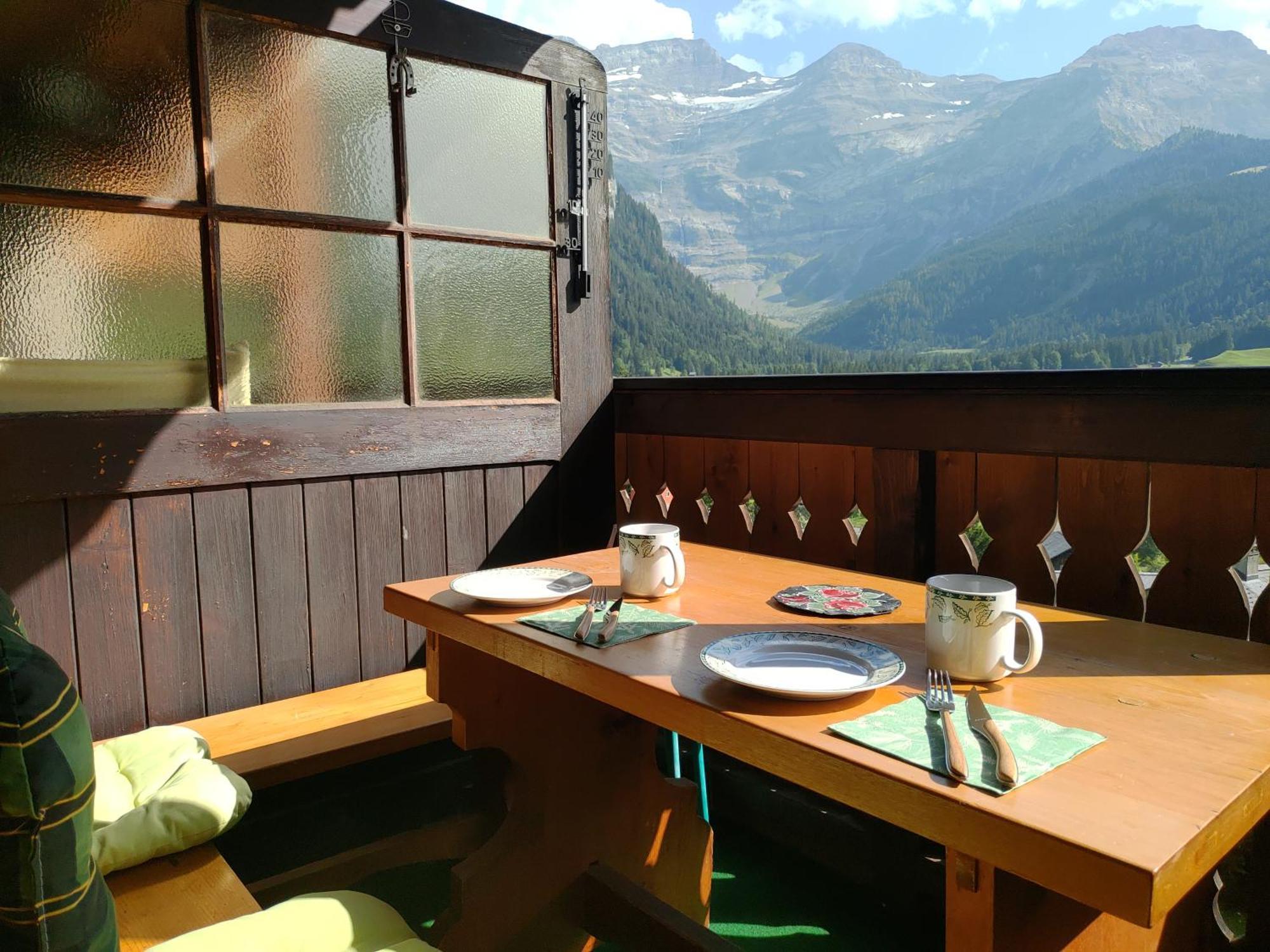 Studio Avec Vue Splendide Sur Les Diablerets Exterior foto